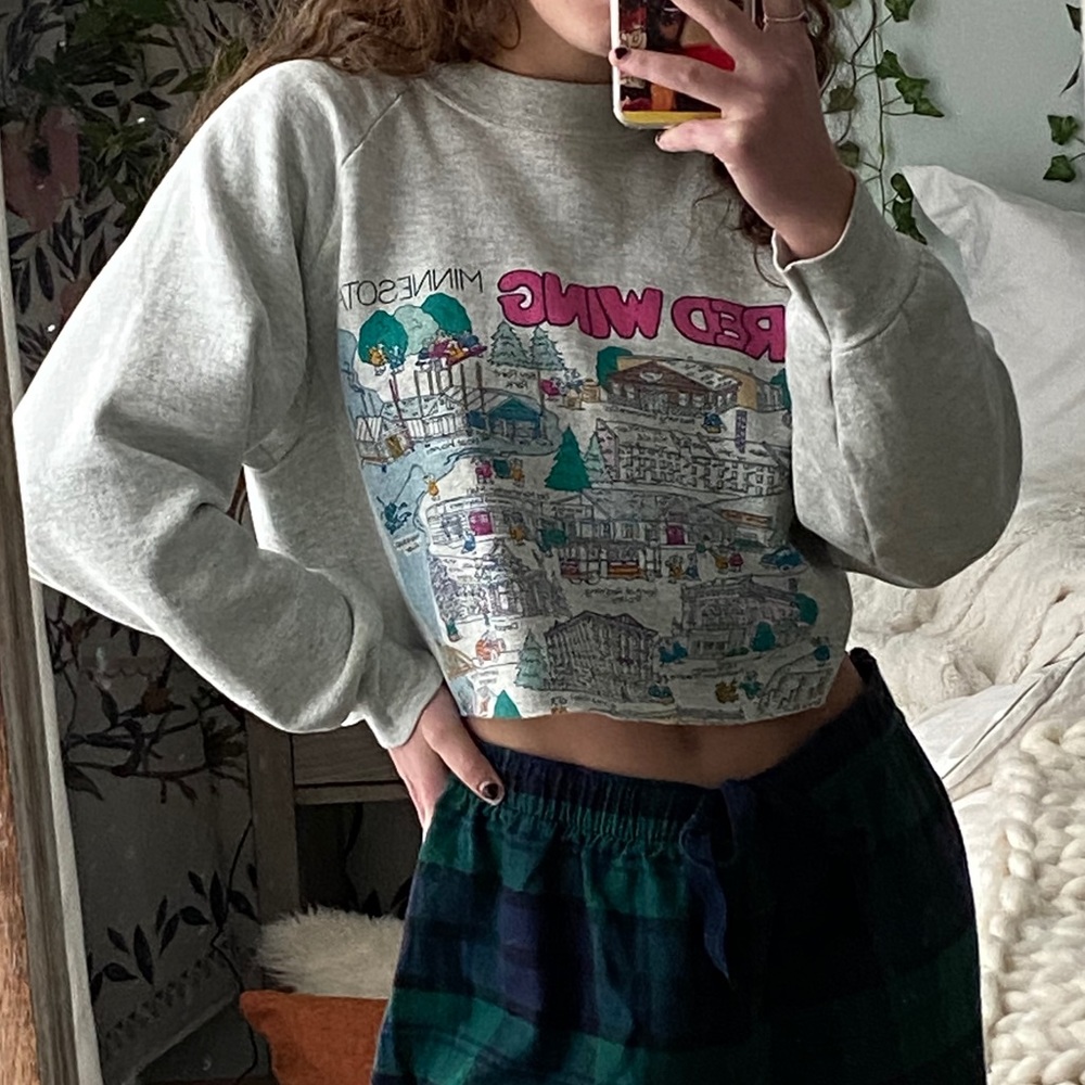 Cropped crew neck - Picture 3 of 9